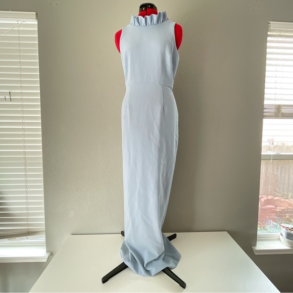 Camilyn Beth Womens Maxi Formal Dress Blue Size 8 The Alexandria Gown Sleeveless - Picture 2 of 8